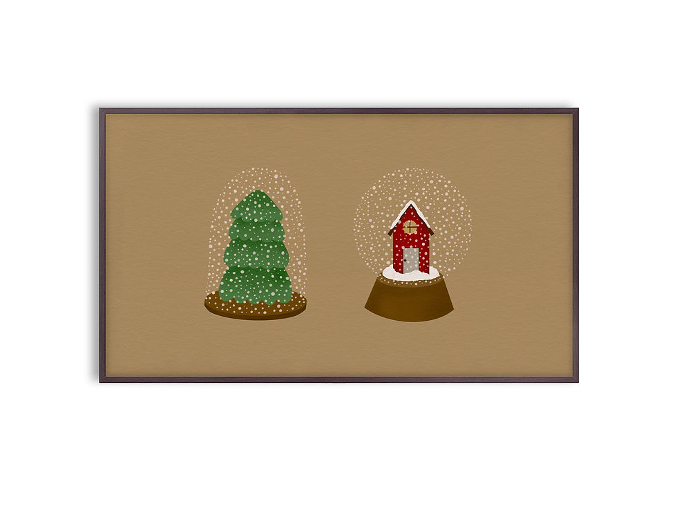 Christmas frame TV art