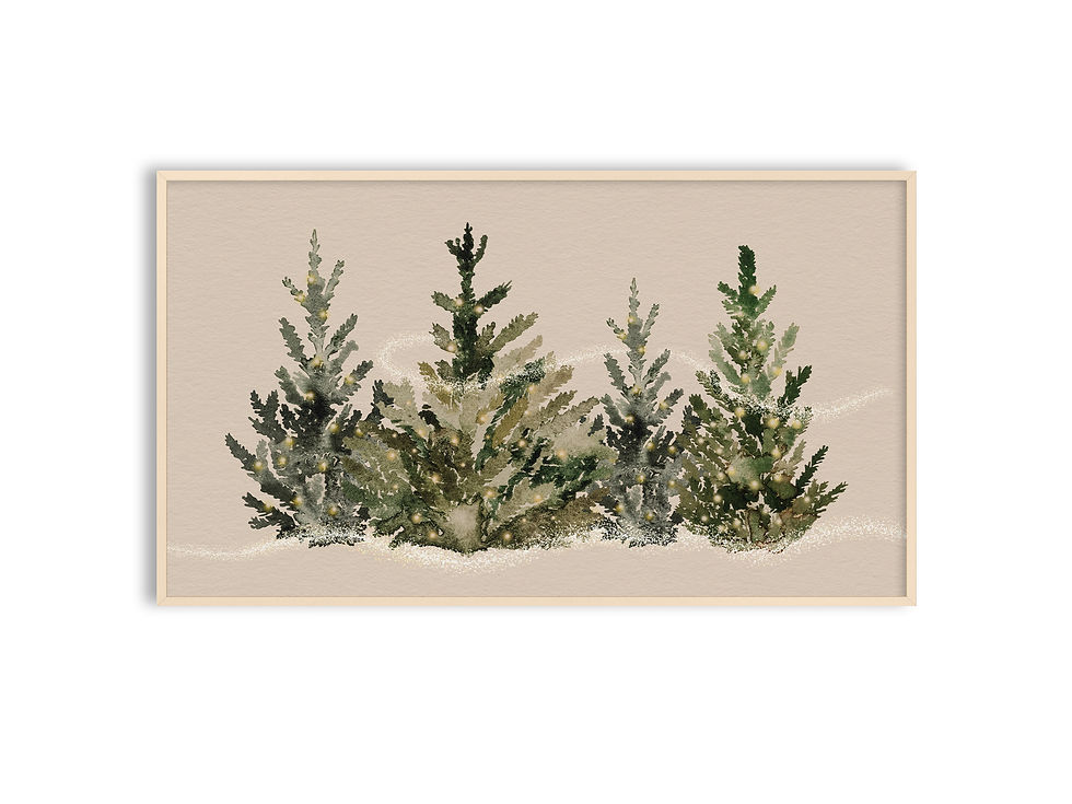 frame TV art Christmas tree