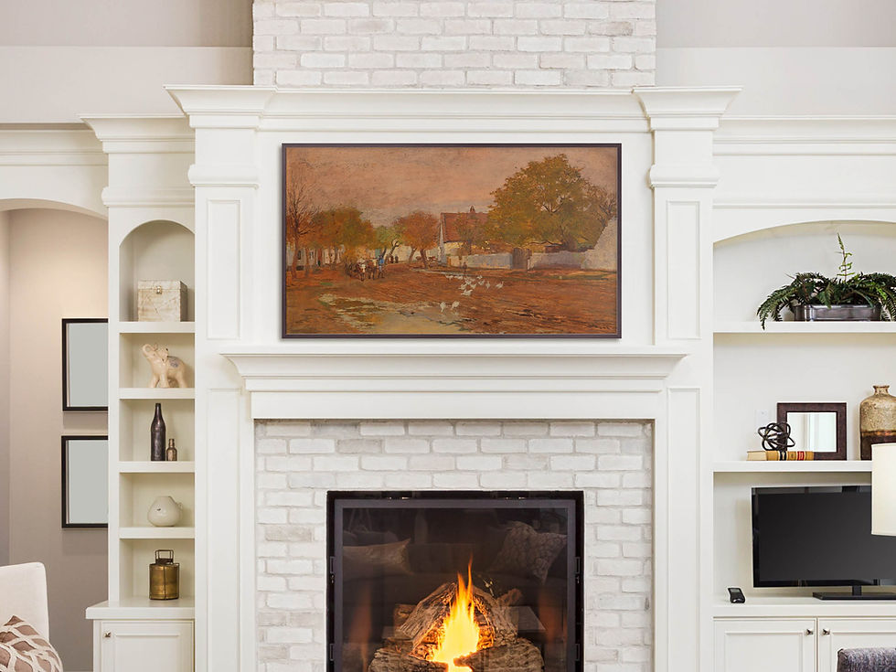 Thumbnail: Samsung Frame TV Art Digital Download, Fall Landscape Painting #274
