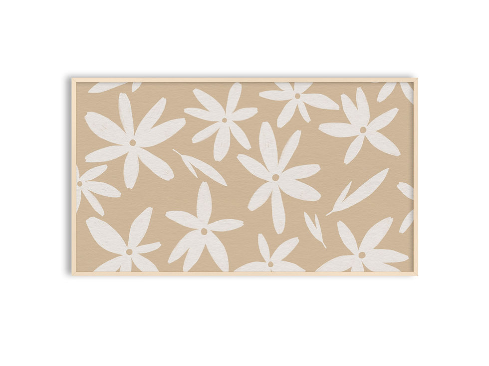 Samsung the Frame TV Art Digital Download, Modern Flower Art #484