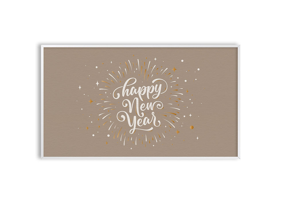 Samsung Frame TV Art Digital Download, New Year Greeting #145