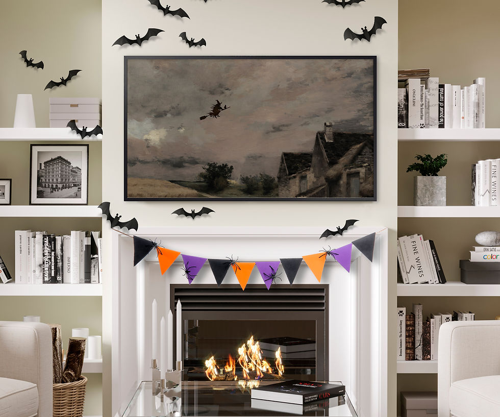 frame tv art halloween witch