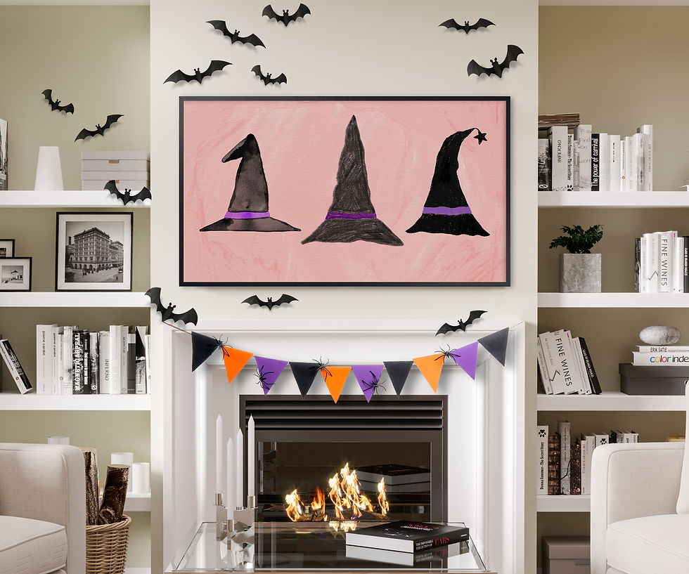 frame tv art halloween spooky home decor