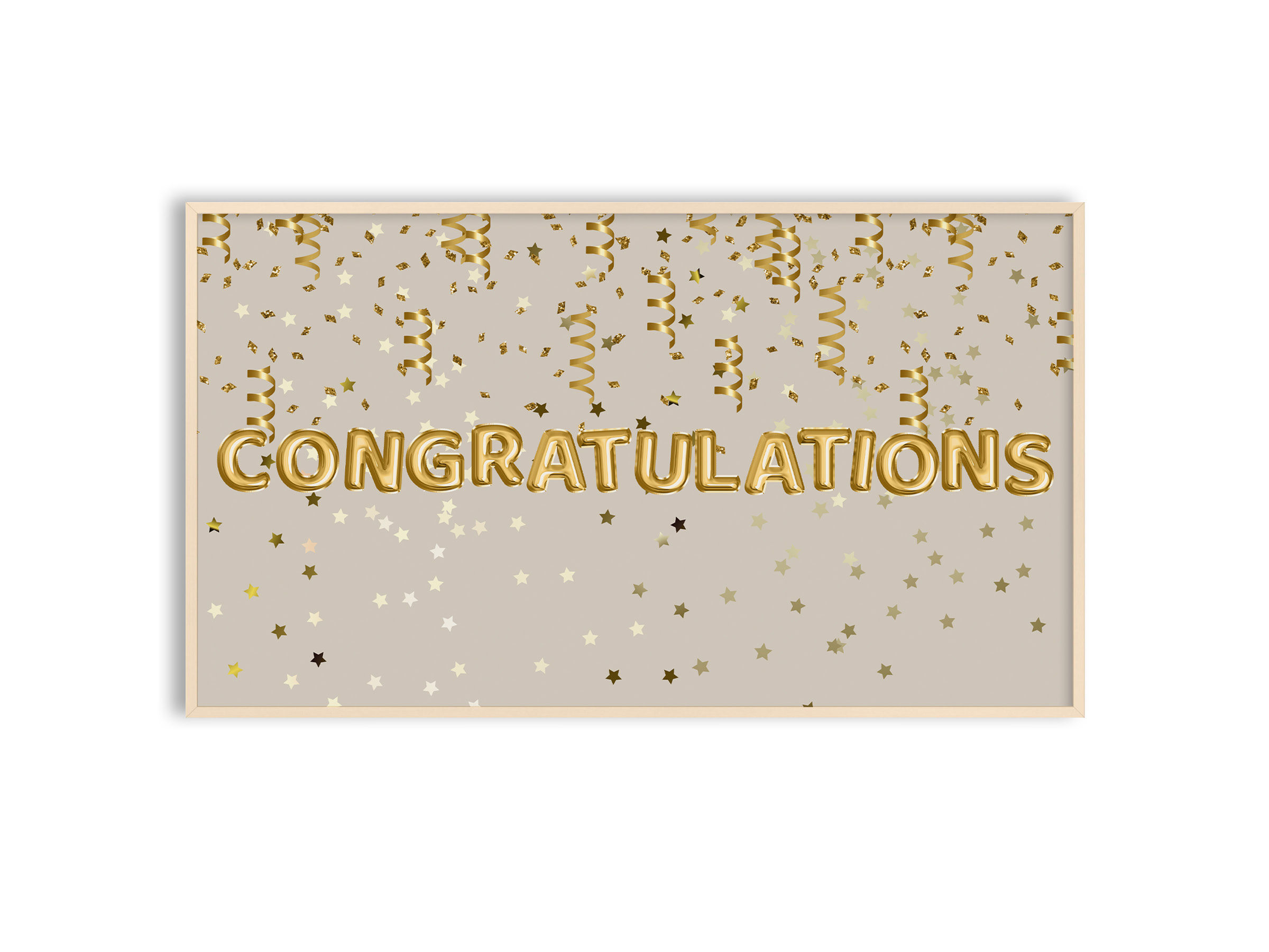 Samsung Frame TV Art Digital Download, Congratulations #121