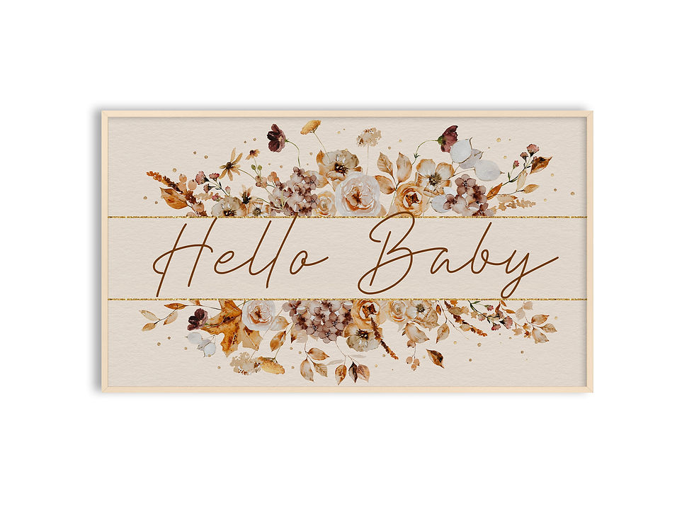 Frame TV art baby shower