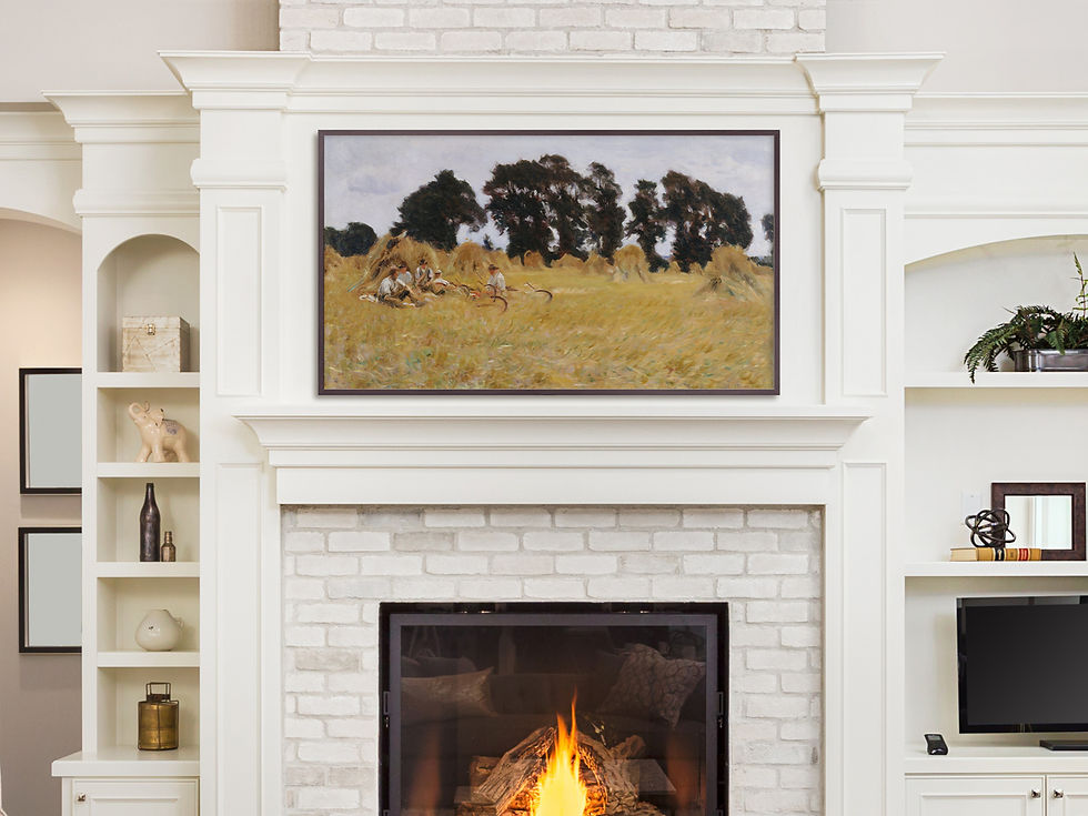 Thumbnail: Samsung Frame TV Art Digital Download, Fall Landscape Painting #514