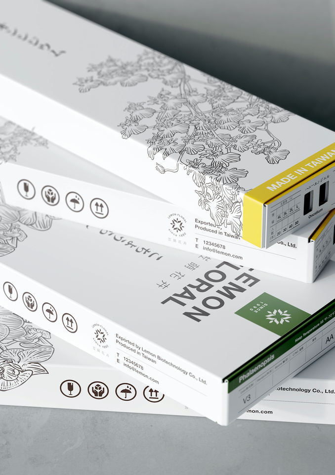 岦萌花卉, 品牌設計與規劃, 包裝設計, 3D CGI 設計, Brand Identity, Packaging Design, 3D CGI Design