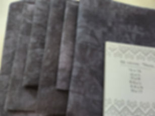 32 count (Slate) Fabrics by Stephanie - SIX PIECES