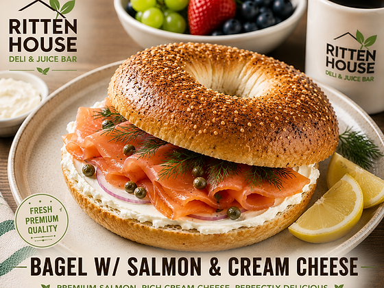BAGEL W/ SALMON & CREAM CHEESE