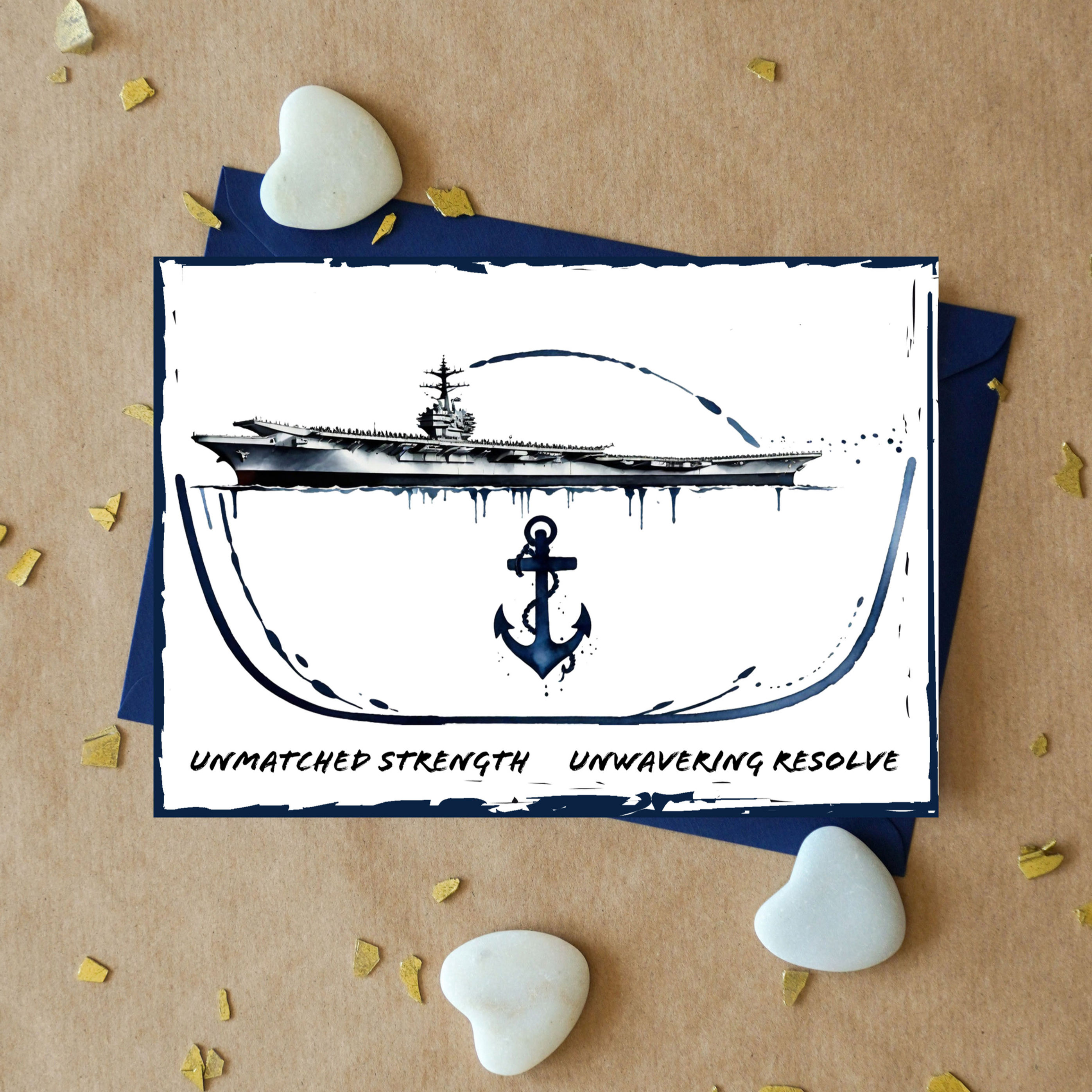 Aircraft Carrier Greeting Card