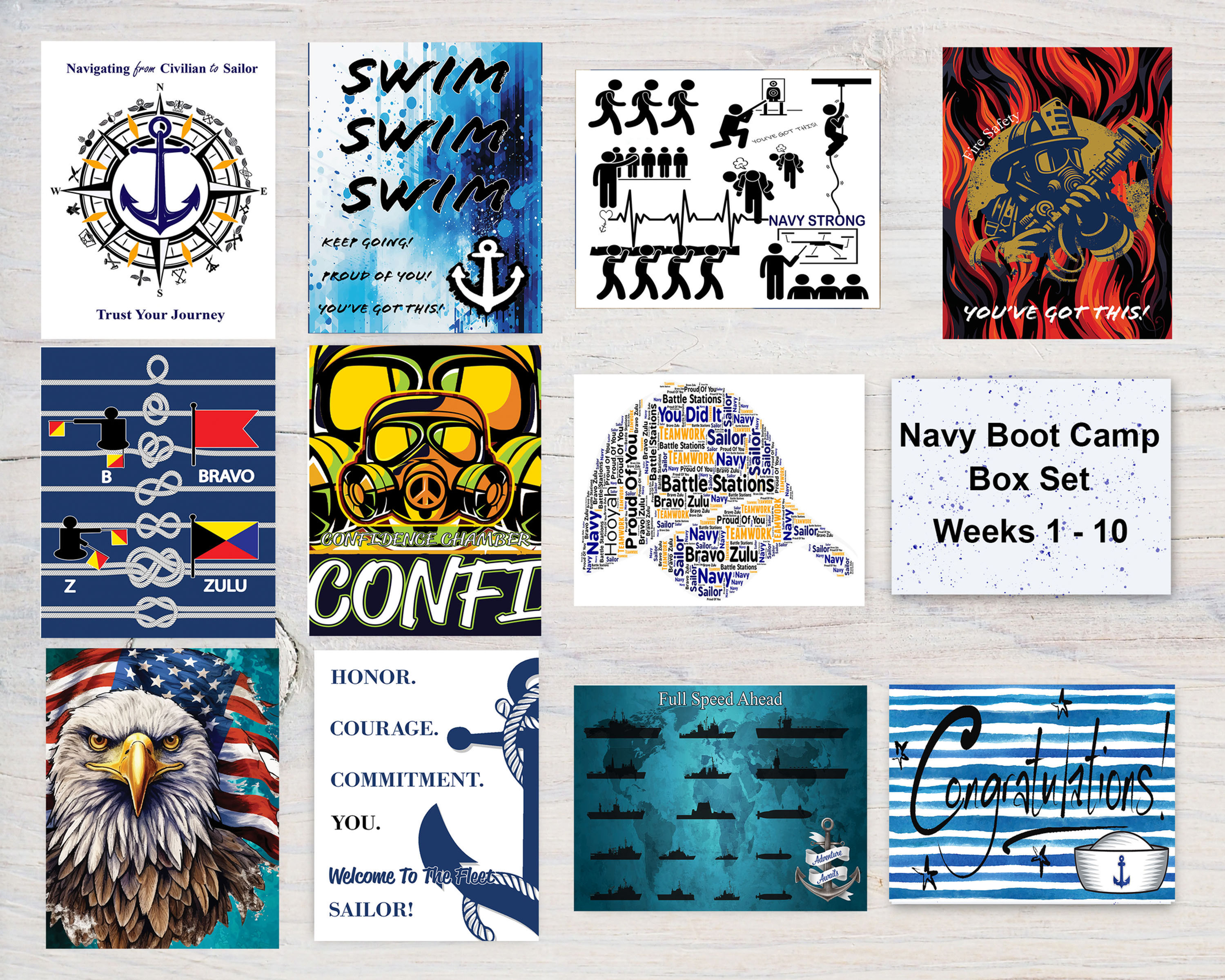 Navy Boot Camp Cards