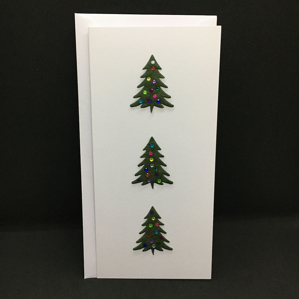 Christmas Trees Christmas Card