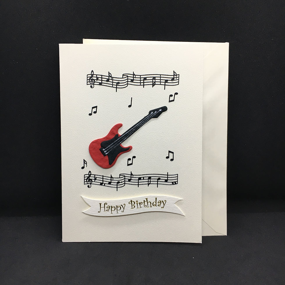 Happy Birthday Guitar Card