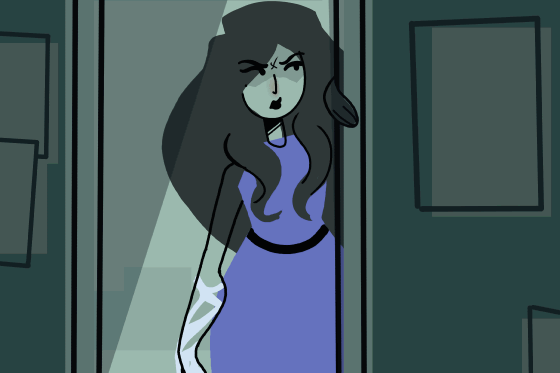 Businesswoman with Mask