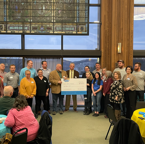 Bright Futures coalition presenting checks and funding 