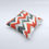 Thumbnail: Abstract ZigZag Pattern v4 Ink-Fuzed Decorative Throw Pillow