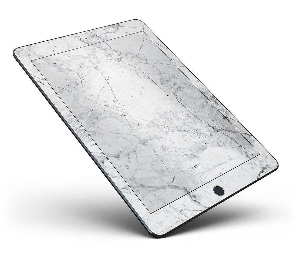 Thumbnail: Cracked Marble Surface Full Body Skin for the iPad Pro (12.9" or 9.7"
