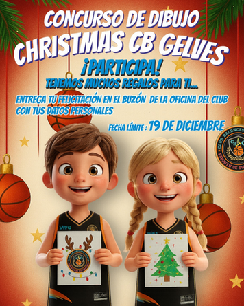 🎨 ¡El Espíritu Navideño Toca Cancha! El CB Gelves Lanza su Gran Concurso de Dibujo "Christmas CB Gelves" 🎄