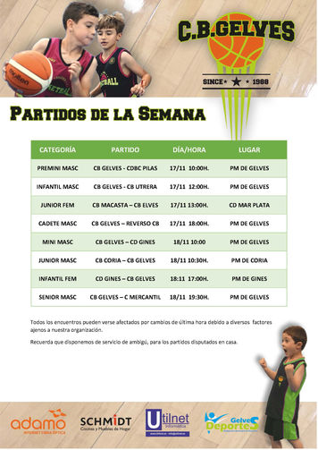 Aqui tienes los partidos de este fin de semana