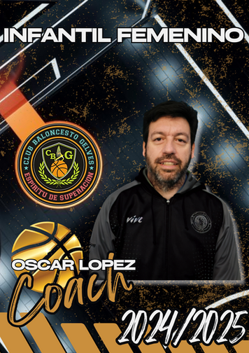 Oscar López, dirigirá al infantil femenino para la 2024/2025.