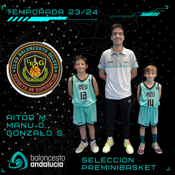 Triple representación verdinegra en la Fiesta Premini 2024.