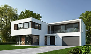 Exterior of Modern Suburban House