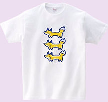 三連狐Tシャツ