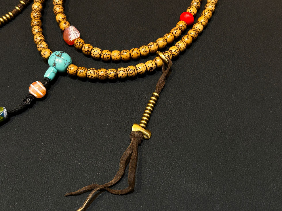 縮圖：Small-Sized Antique Star-Moon Bodhi 108 Beads 小尺寸星月108