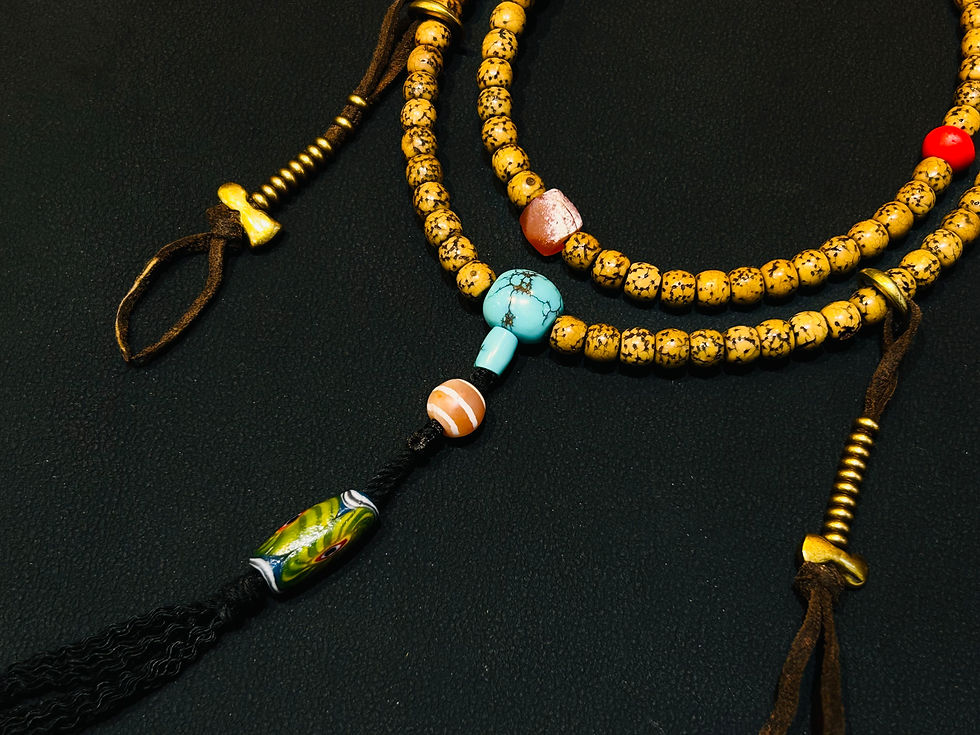 縮圖：Small-Sized Antique Star-Moon Bodhi 108 Beads 小尺寸星月108