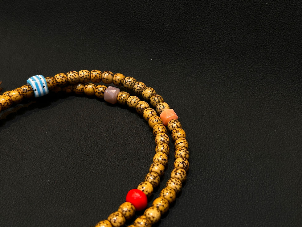 縮圖：Small-Sized Antique Star-Moon Bodhi 108 Beads 小尺寸星月108