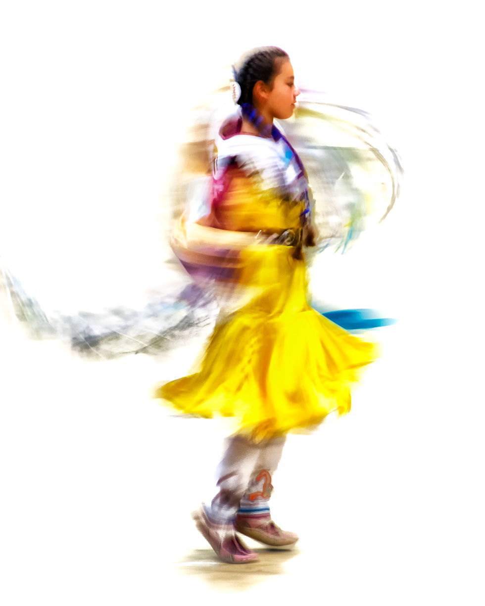 Fancy Shawl - Side - Yellow No. 1 print (unframed) from