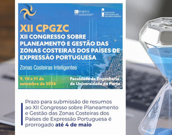 Prazo para submissão de resumos ao XII Congresso sobre Planeamento e Gestão das Zonas Costeiras dos Países de Expressão Portuguesa é prorrogado até 4 de maio
