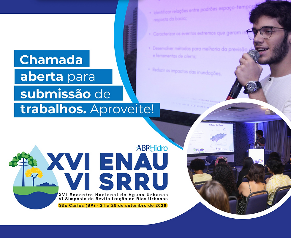 São Carlos entra no mapa das águas urbanas: XVI ENAU e VI SRRU convocam soluções para cidades mais resilientes