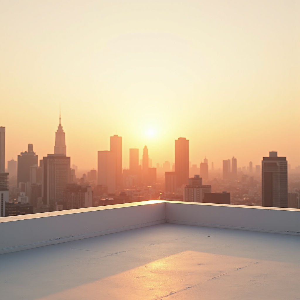 Golden Hour Rooftop View