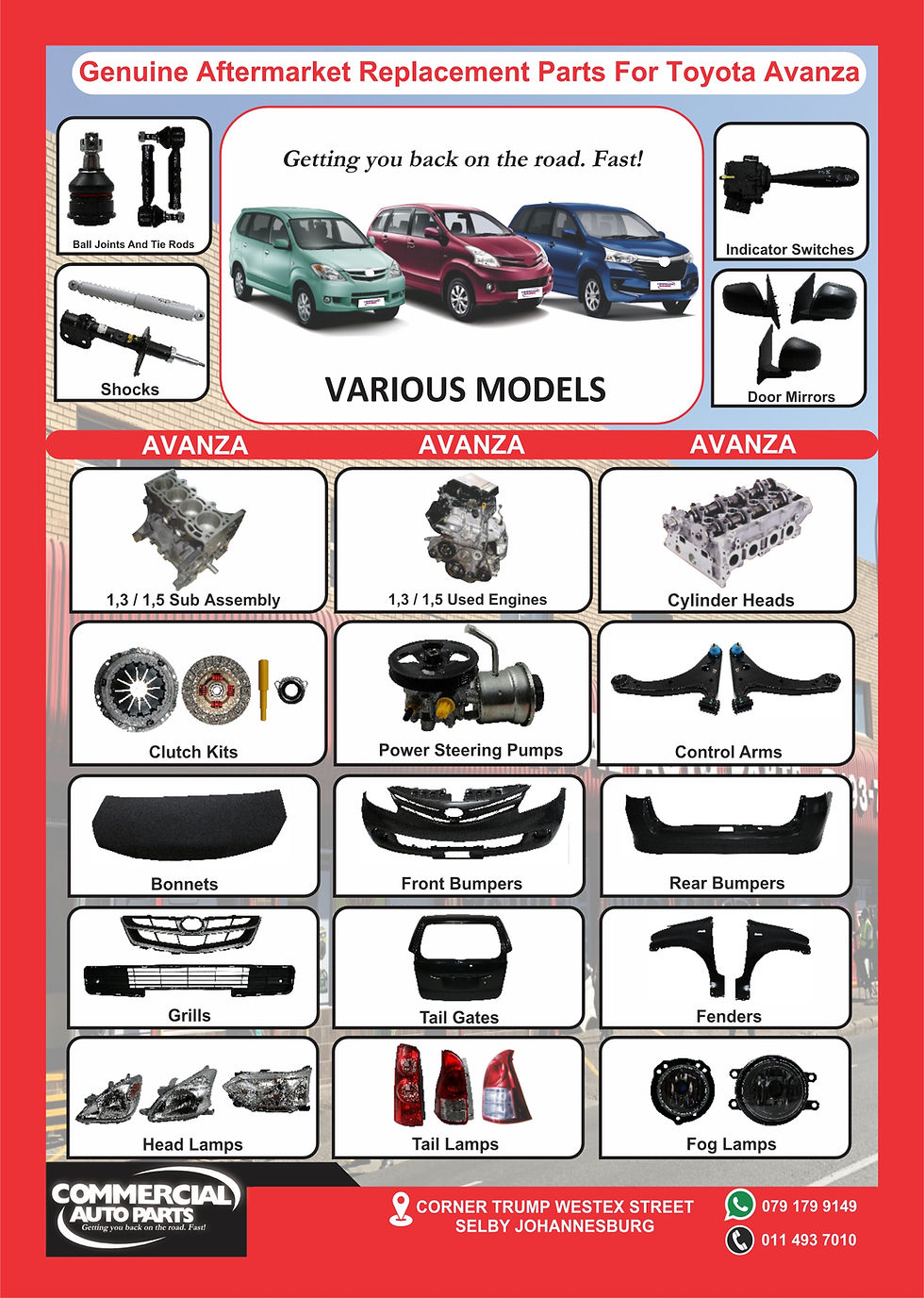 Commercial Auto Parts Selby, Johannesburg