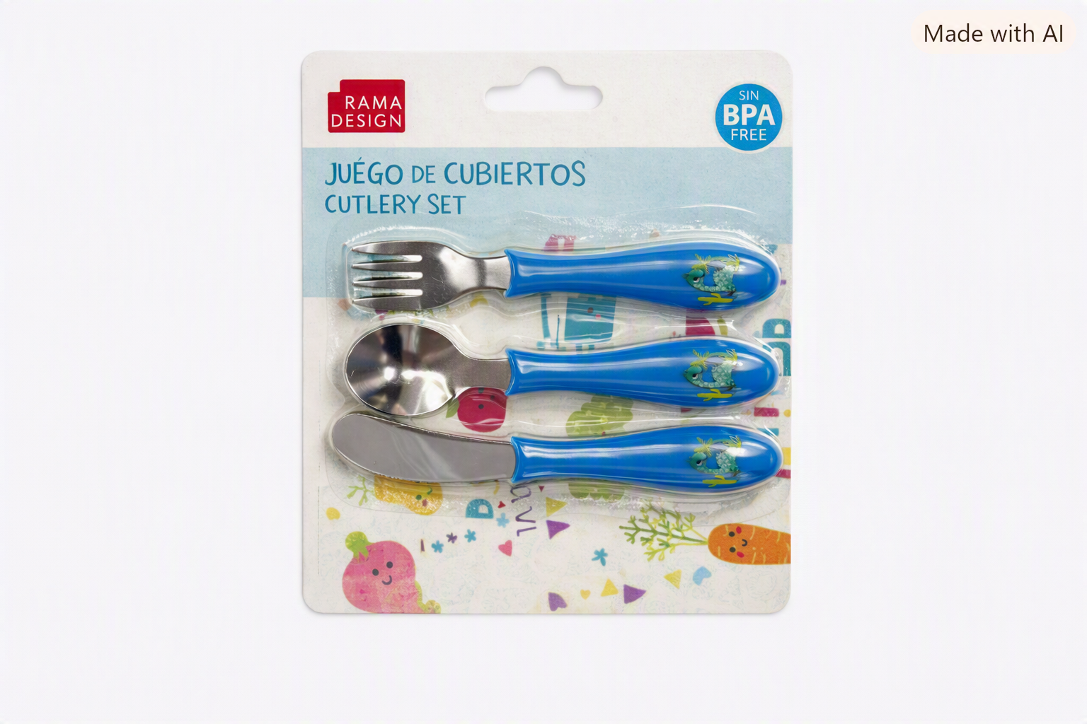 Juego de cubiertos infantiles – Rama Design