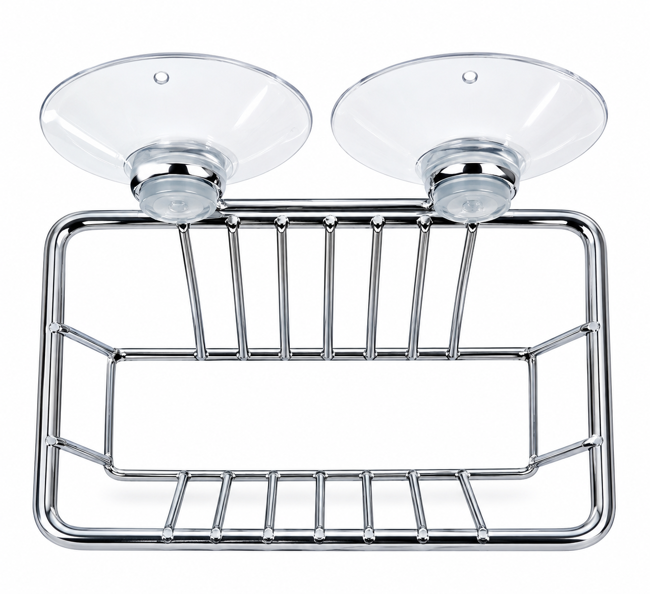Jabonera de Pared con Ventosas – Cromada