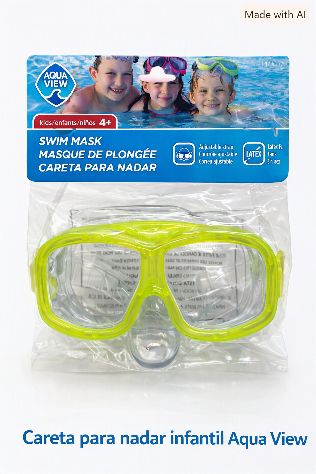 Careta para Nadar Infantil Aqua View – 4+ años