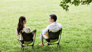 Married couple engaging in healthy communication