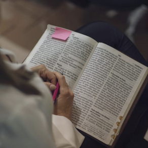 Woman reading the Bible