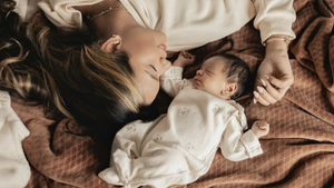 Mother with her newborn baby