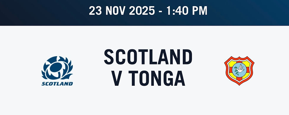 Scotland Vs Tonga