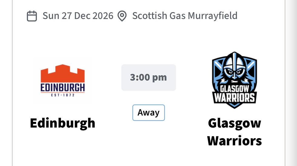 Edinburgh Vs Glasgow Warriors