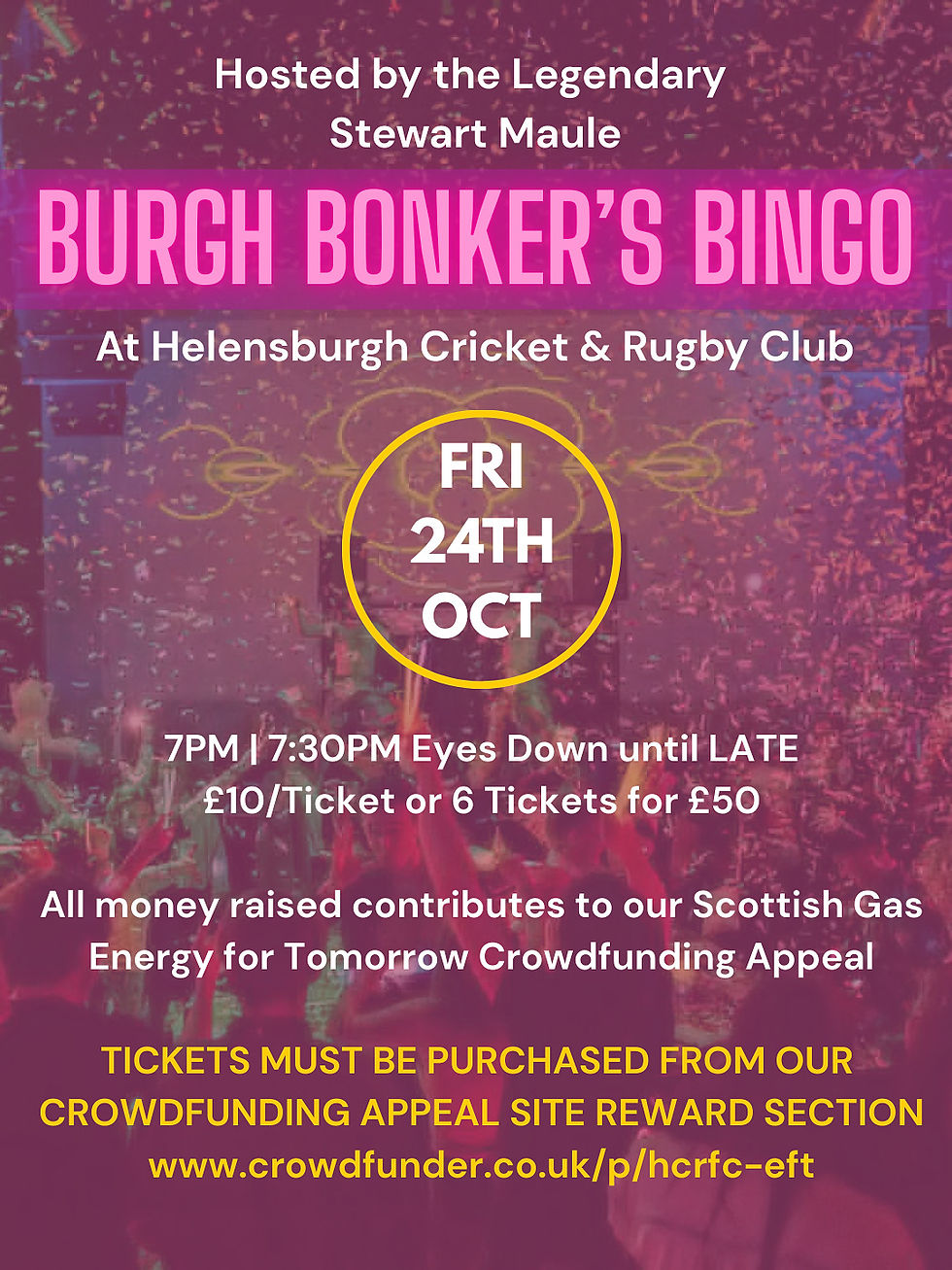 SOLD OUT - Burgh Bonkers Bingo 24th Oct 25