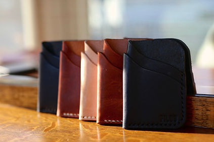 ACE wallets lined up in different colors