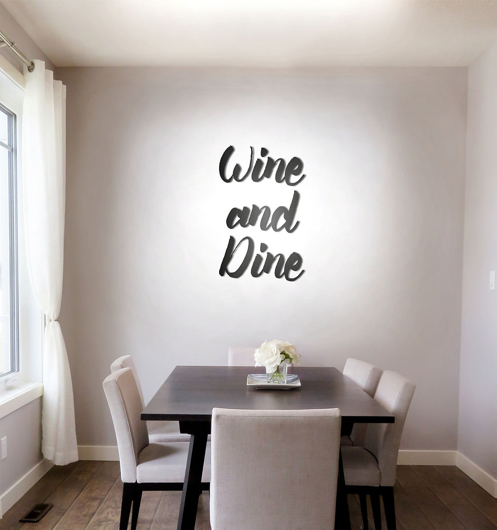 Thumbnail: Acrylic Lettering - Dining Room