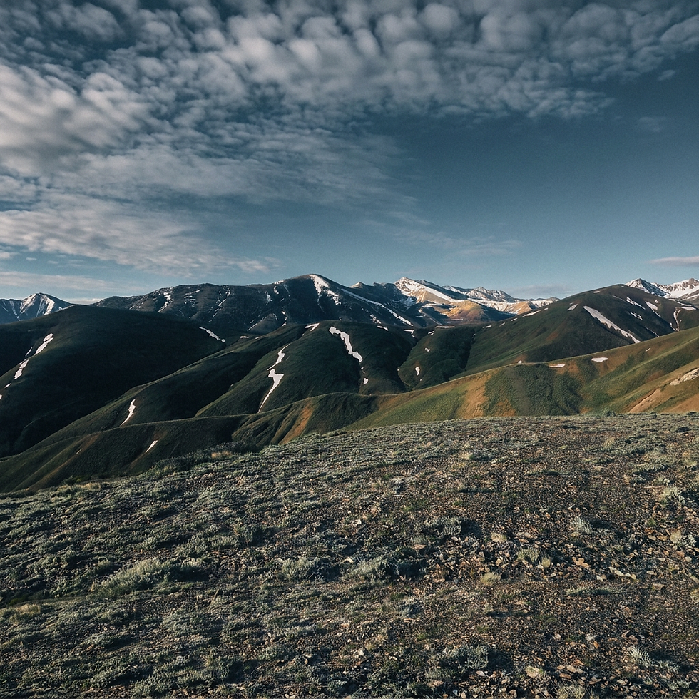 Nevada ridge line mountain vista