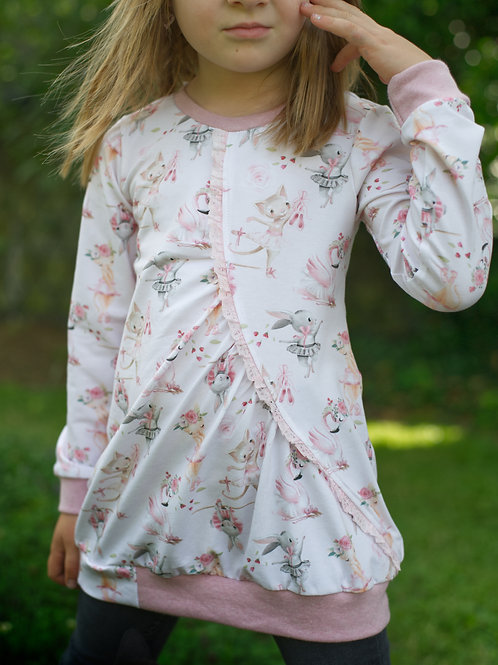 Loonghoodie Katzen/Hasen Größe 110