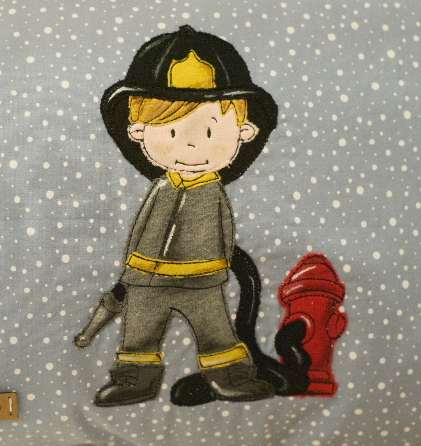 Feuerwehrmann - Stickwolke