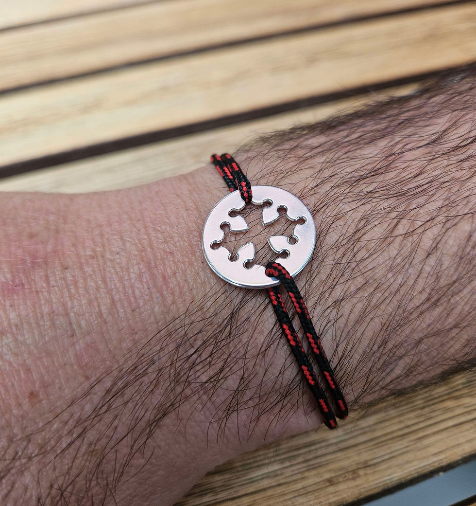 Miniature : Bracelet HOMME Croix Occitane